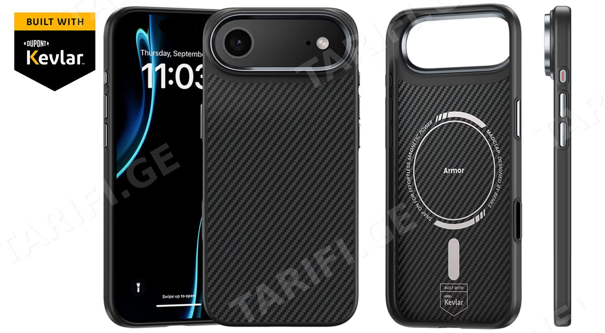 Carbon Fiber Case with MagSafe for iPhone Air. anti-drop Case.