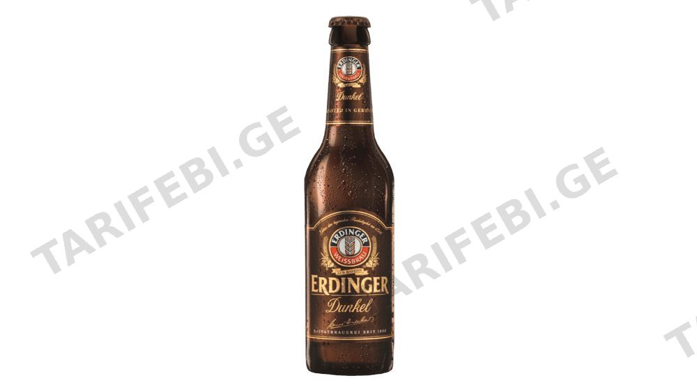 ერდინგერი მუქი ლუდი 0.33ლ