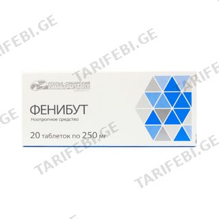 ფენიბუტი ტაბლეტი 250მგ #20 Fenibut tab 250mg #20