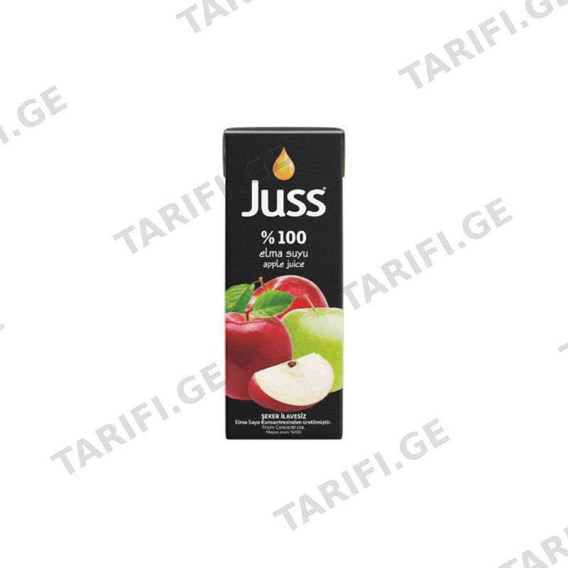 JUSS ვაშლის წვენი 100%-200მლ
