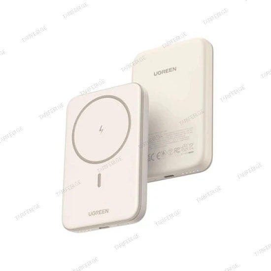 Ugreen MagSafe PD 3.0 5000mAh USB-C Magnetic Power Bank 25207 Beige