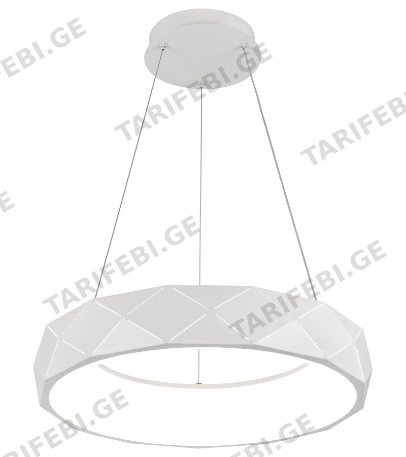 ჭაღი GZGS-BM183-P-RD-WH თეთრი 40W*2 ზომა.Ø600