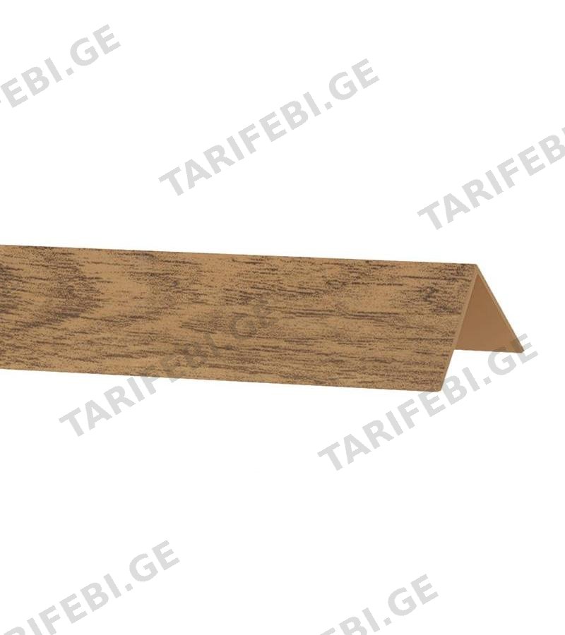 პლასტმასის პროფილი 20x20 DELUXE ფერი ДУБ МАДРИД Декопласт