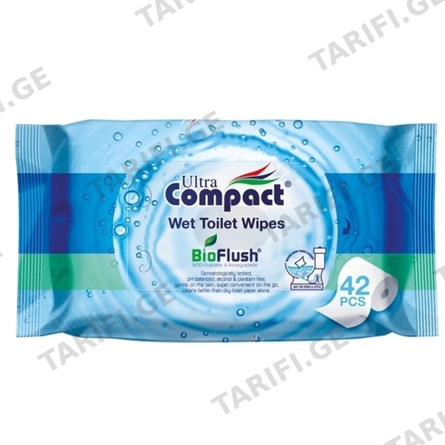 სველი ტუალეტის ქაღალდი / ULTRA COMPACT / 42ც