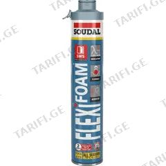 სამონტაჟო ქაფი Soudal Flexifoam Gun 750 მლ