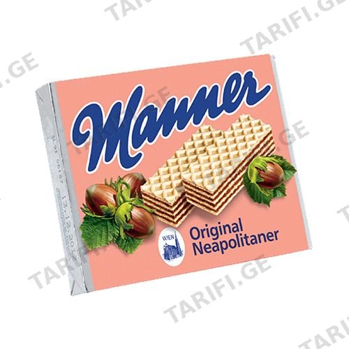 ვაფლი თხილით /Manner/ 75გრ