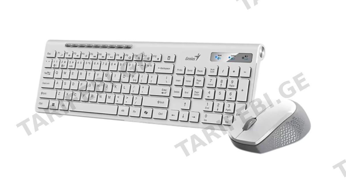 Genius Slimstar 8230 Wireless Keyboard + Mouse Combo White (0554)
