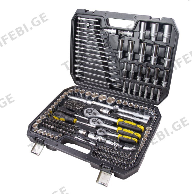 ნაკრები ბიტების და თავაკების Topmaster 339207 1/4" 3/8" 1/2" 216 ც