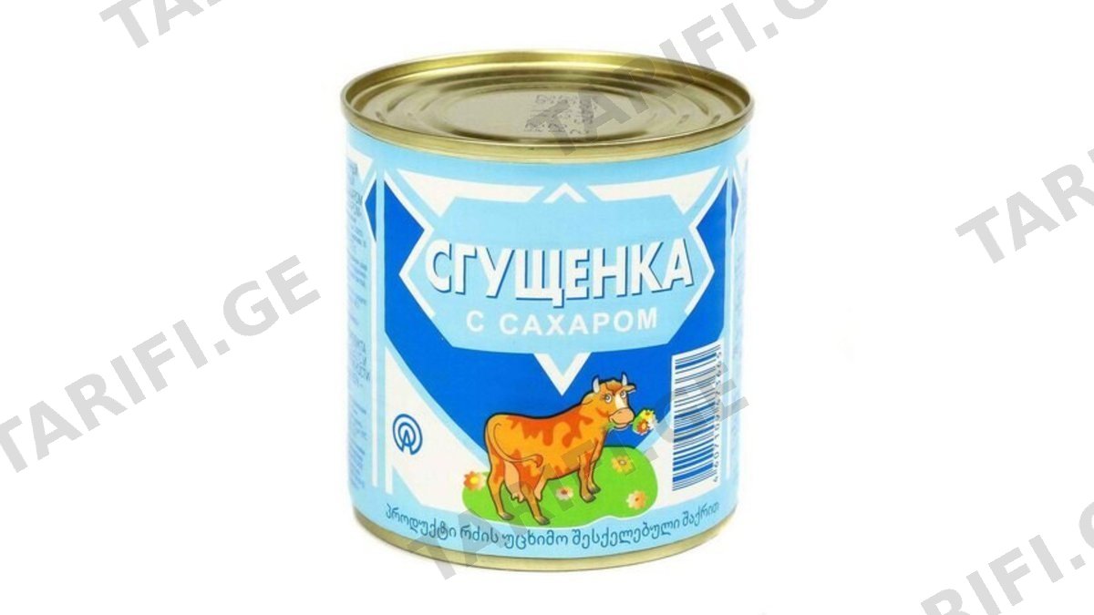 შესქელებული რძე 0.1% 370 გრ 1ც