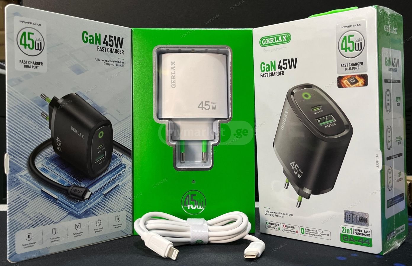 Gerlax GA-44 Mobile Fast Charger 45W For Lightning iPhone