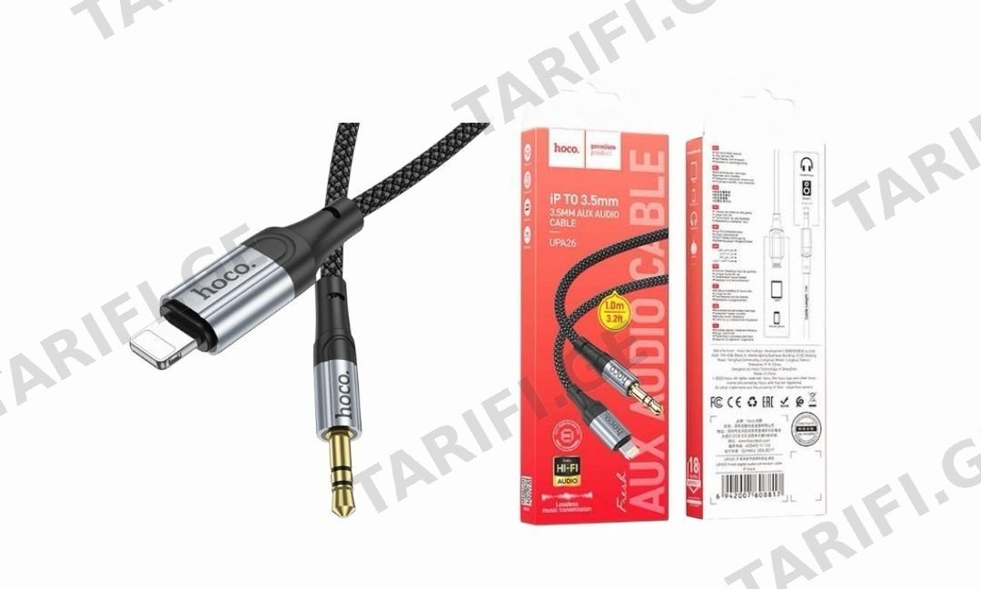 Hoco iP to 3.5mm AUX Audio Cable UPA26