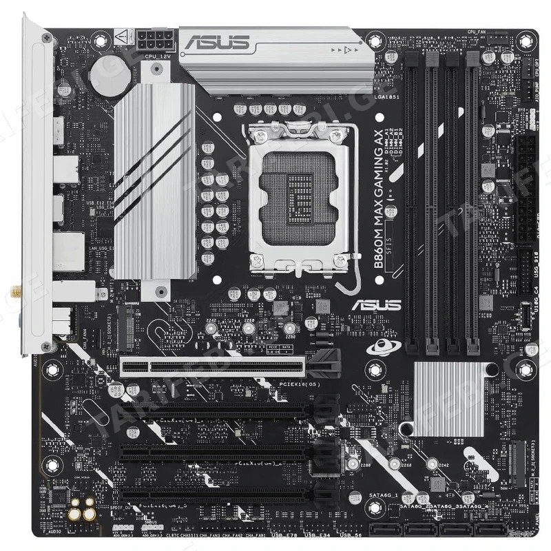 დედა დაფა ASUS B860M MAX GAMING AX სათამაშო LGA1851 DDR5