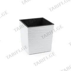 ქოთანი ყვავილის Lamela JUKA chisel planter white 25x25 სმ