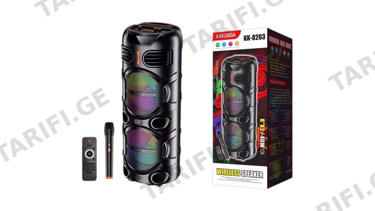 Kakusiga kk-8203 wireless speaker with microphone