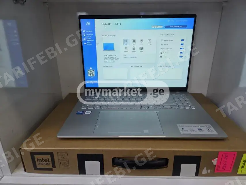 ASUS CORE 5 210H RAM16 SSD512 ახალია