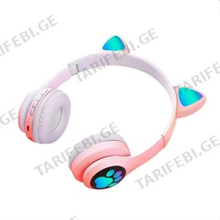 Ყურსასმენი Cat Ear (pink)