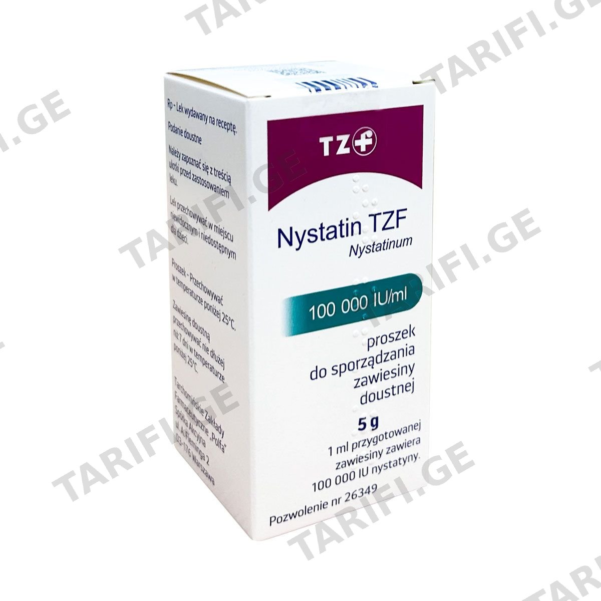 Nystatin TZE - ნისტატინიTZF 100000სე/მლ სუსპენზია 5გ