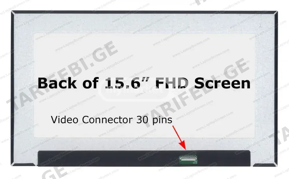 15.6" B156HAN02.5 NV156FHM-N4T Backfold screen ეკრანი