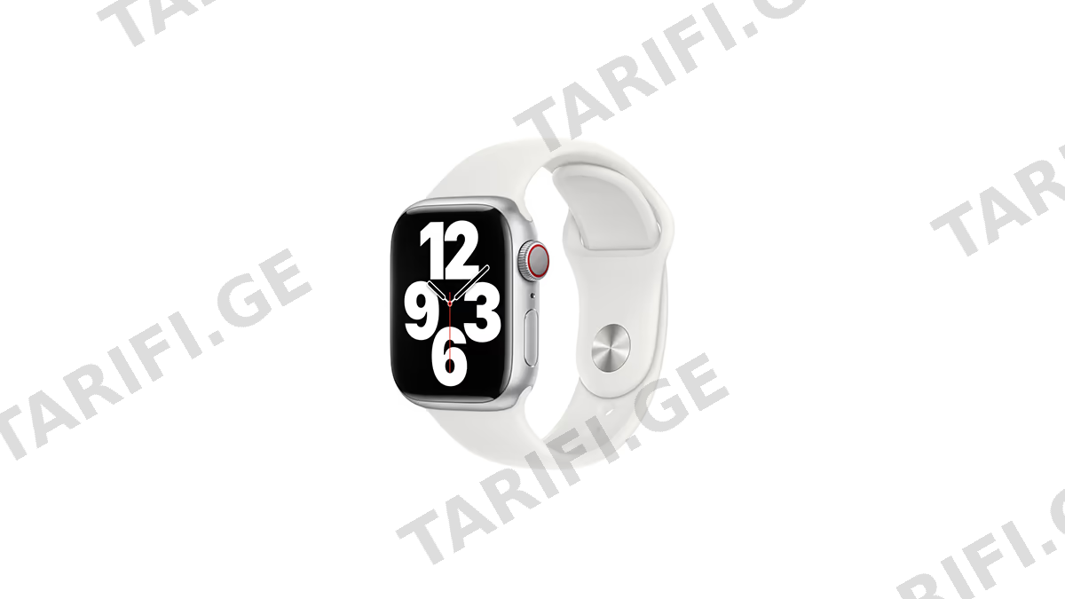Watch series (38/40/41mm) სილიკონის სამაჯური თეთრი