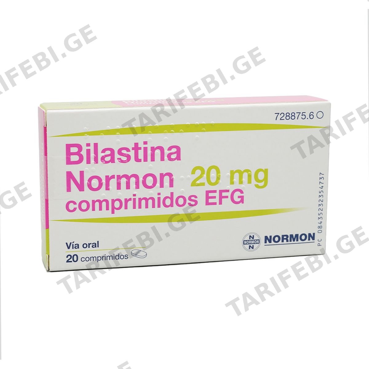 ბილასტინი - Bilastina 20მგ 20 ტაბლეტი