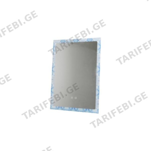 აბაზანის სარკე (THREE COLOR; LED განათებით 500x700mm) (E RECTANGLE-5)