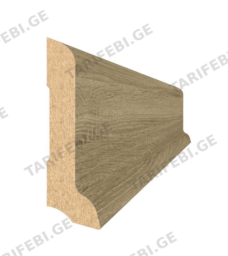 ლამინ. იატაკის პლინტუსი MDF 18*89*2800 SPR-5040 #8557 GARDENYA FINISH მწარ. AGT