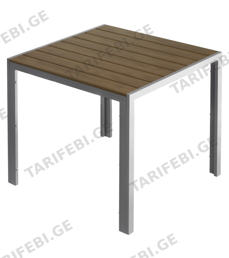 მაგიდა ალუმინის FSGL-T157 ზომა:80*80*75