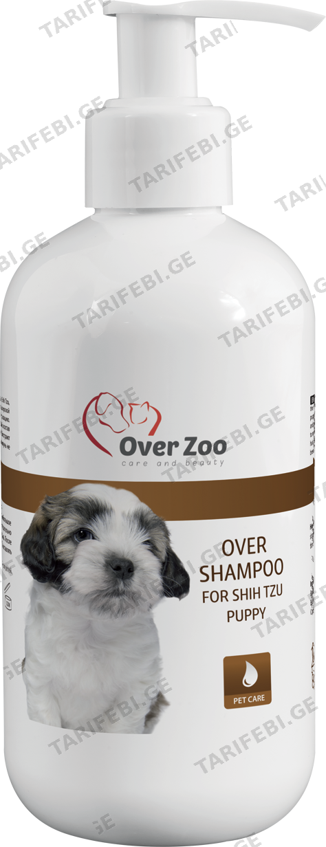 შამპუნი გრძელბეწვიანი ლეკვებისათვის Over Zoo 250ml (პოლ) - შიცუ