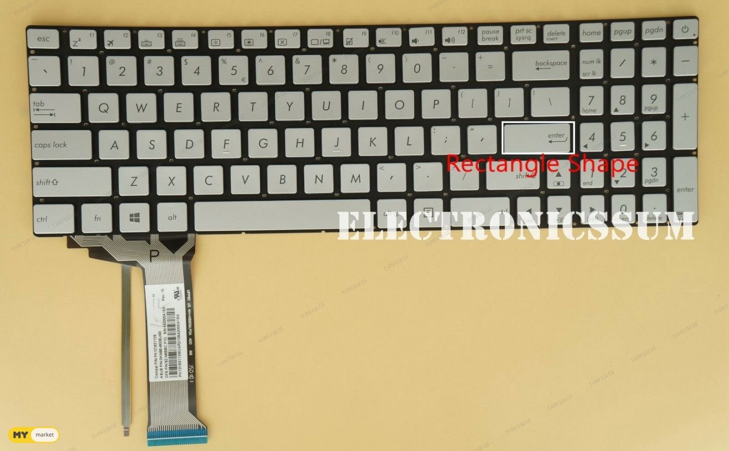 ASUS N551 N751 keyboard with backlit