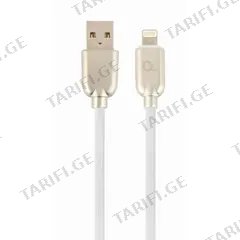 კაბელი მობილური ტელეფონის iPhone Cablexpert თეთრი 1 მ