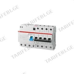 მოდულური დიფერენციალური ამომრთველი ABB 400V AC 6kA 63A 30mA 4P