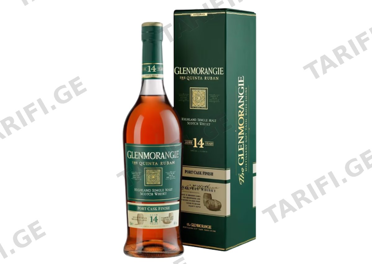 შოტლანდიური ერთალაოიანი ვისკი Glenmorangie Quinta Ruban - 0.7L