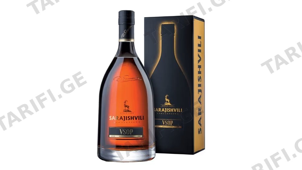 სარაჯიშვილი VSOP ბრენდი 0.5ლ (სასაჩუქრე ყუთი)