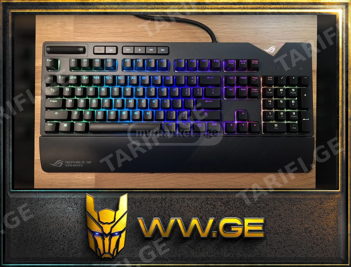 ✅ახალი✅ ASUS ROG Strix Flare RGB Mechanical Gaming Keyboard