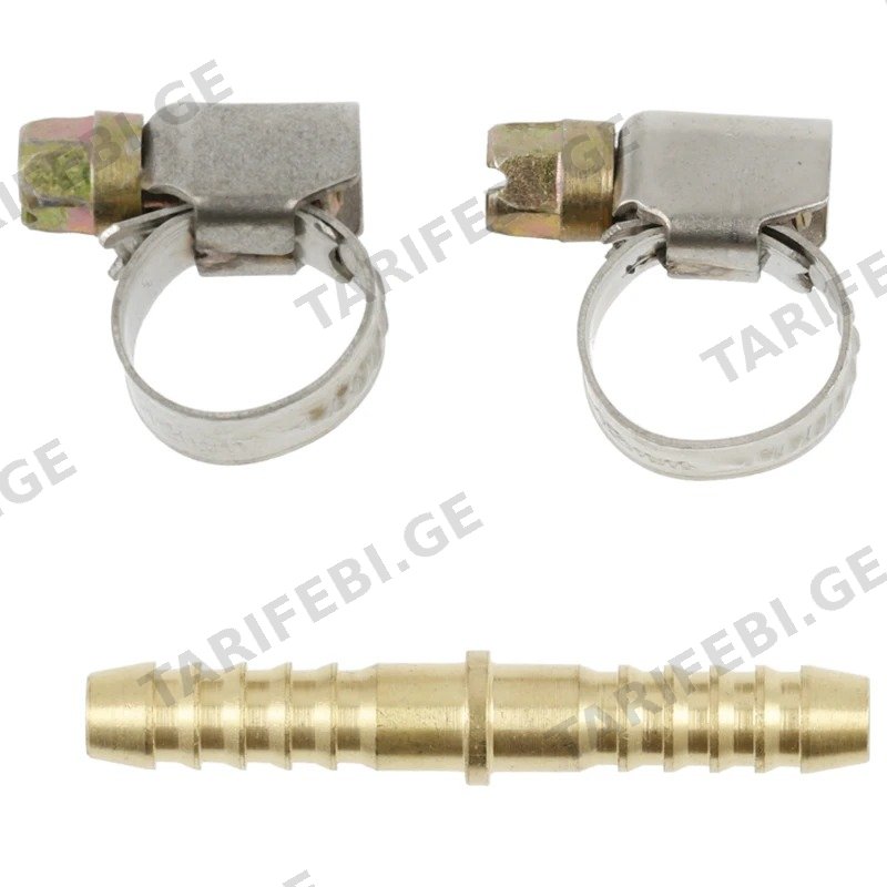 შტუცერების ნაკრები HOGERT HT4R820 პნევმატური შლანგებისთვის 8მმ, 3 ცალი