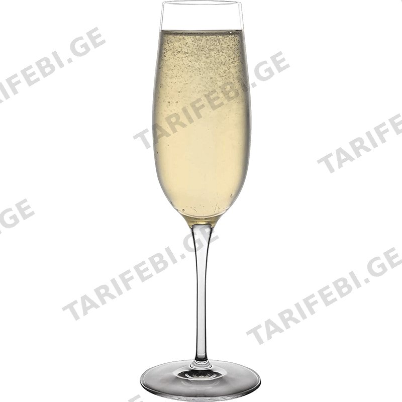 მინის შამპანურის ჭიქა (210 ML, 6 PCS)