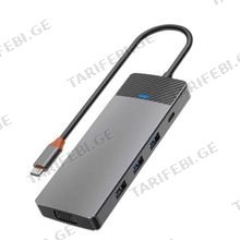WIWU Linker Series Hub A921HV USB C to ადაპტერი