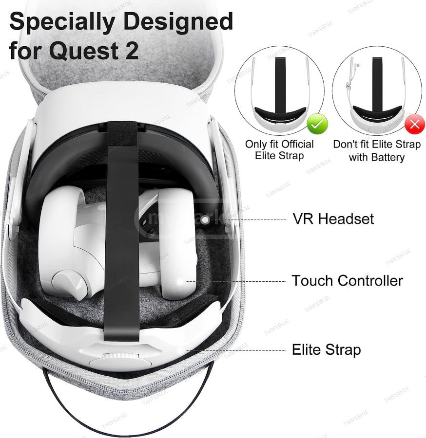 Hard Carrying Case for Oculus Quest 2 Quest 3