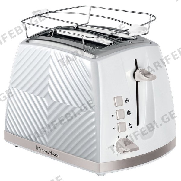 ტოსტერი Russell Hobbs 26391-56/RH Groove, 850W, Toaster, White