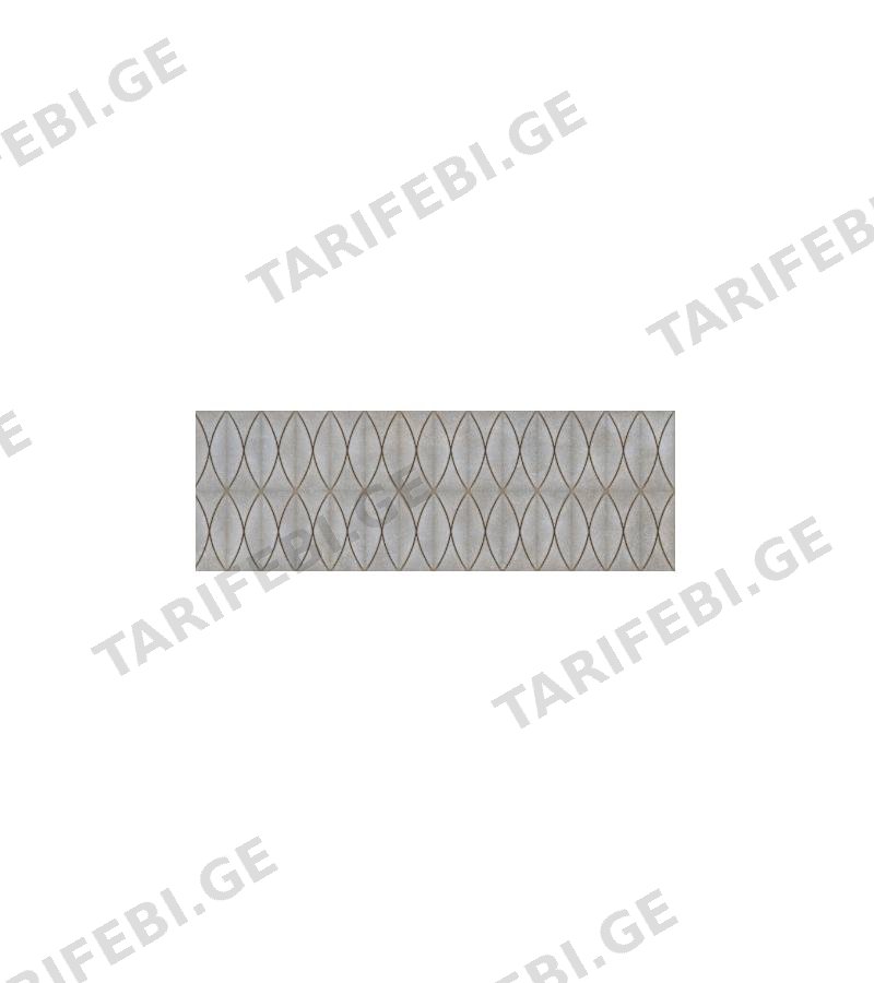 კერამ. ფილა ”KB UNIVERSE ART GREY 30X90 მწარ. KERABEN