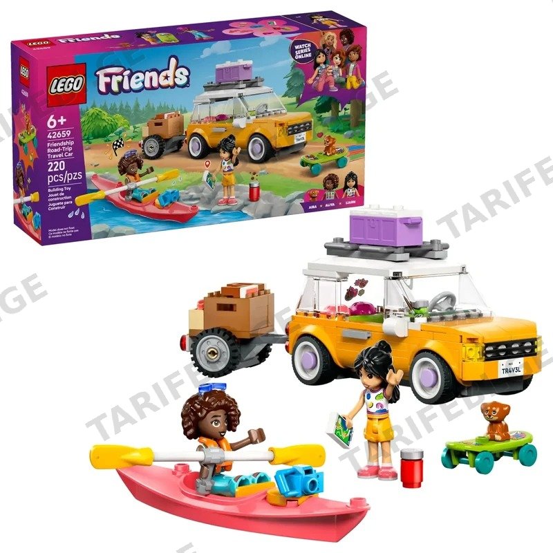 ლეგოს კონსტრუქტორი LEGO FRIENDS 42659 სამეგობრო მოგზაურობის მანქანა (220 ნაწილი)