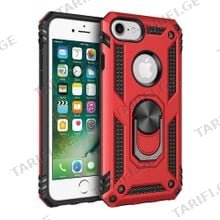 iPhone 8 Sofia Ring Case სილიკონის ქეისი ბეჭდით - წითელი