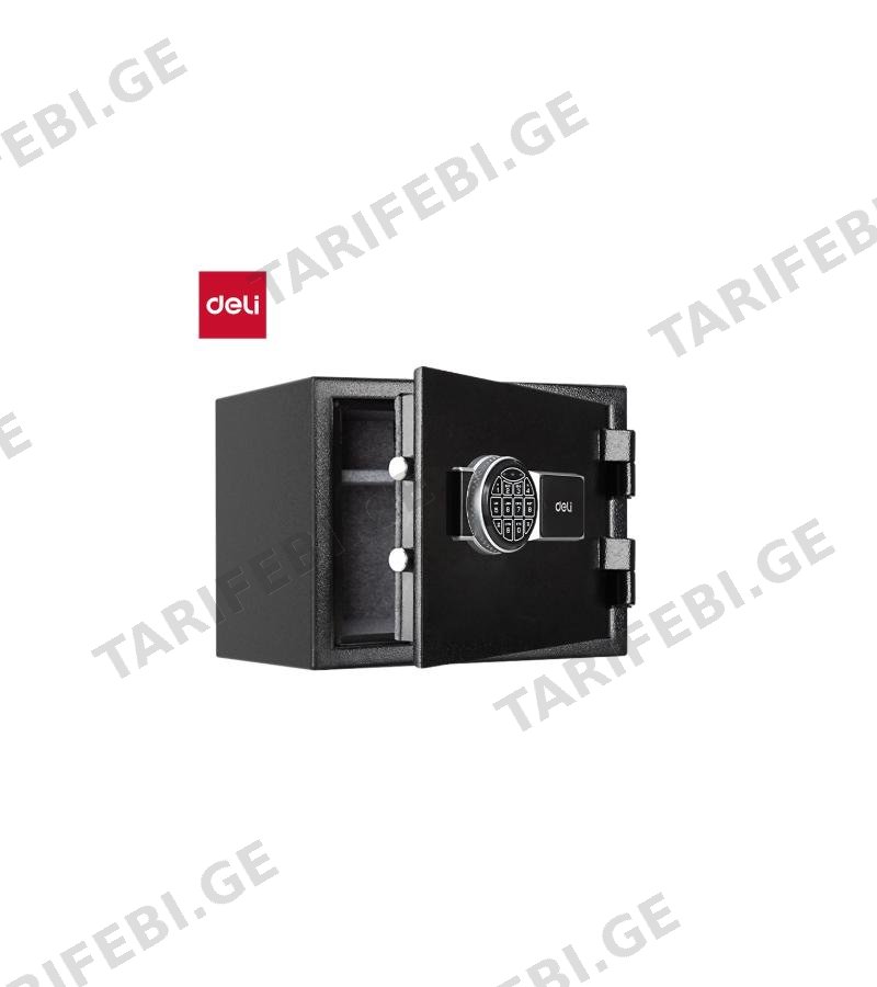 სეიფი T586 ზომა. 30*38*30 სმ BLACK FIREPROOF SAFE მწარ. deli
