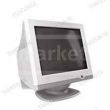 მონიტორი HP CRT (კინესკოპი) მუშა მდგომარეობაში