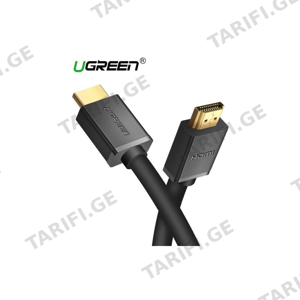 HDMI კაბელი UGREEN HD104 (10113) HDMI Cable 2.0 Computer TV Engineering Decoration Line Hd 3D Visual Effect 25m (Black)