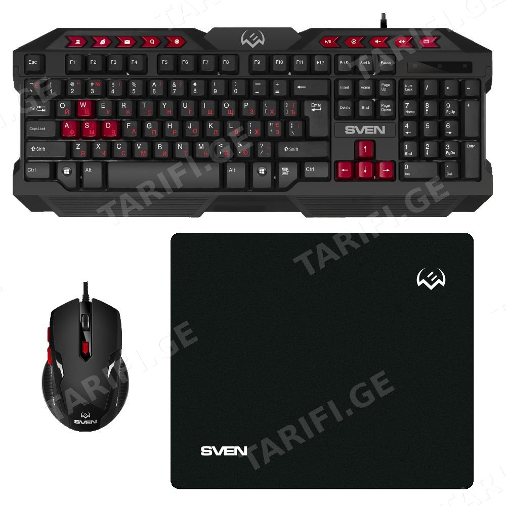 კლავიატურა Sven GS-9200 Keyboard+Mouse+Pad