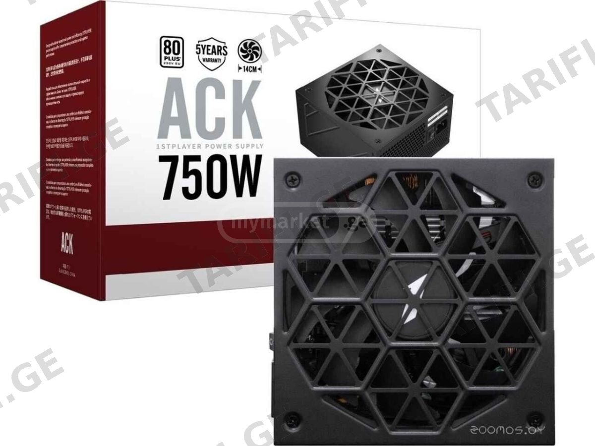 კვების ბლოკი 1ST Player - ACK STANDARD / 750W 80 PLUS
