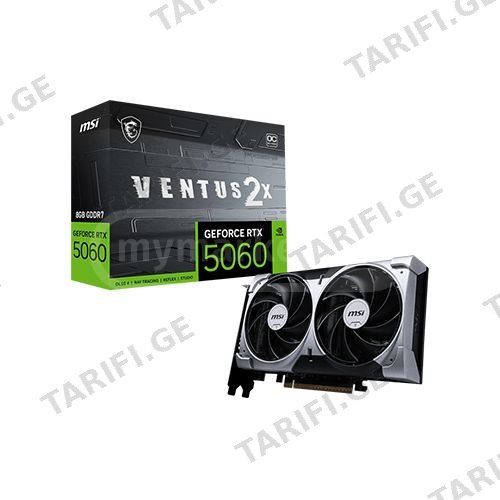 ვიდეობარათი - Msi Ventus 2X RTX 5060 8 GB Oc