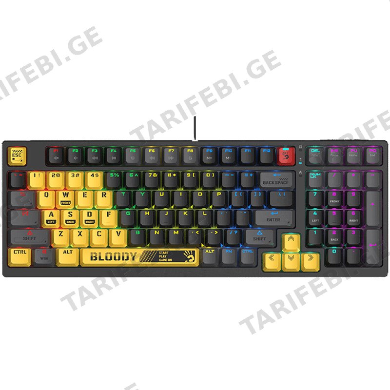 GAMING კლავიატურა A4TECH BLOODY S98 LIME