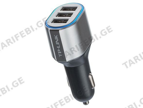დამტენი მოწყობილებობები TP-link CP230 Car 3x Fast charger თეთრი